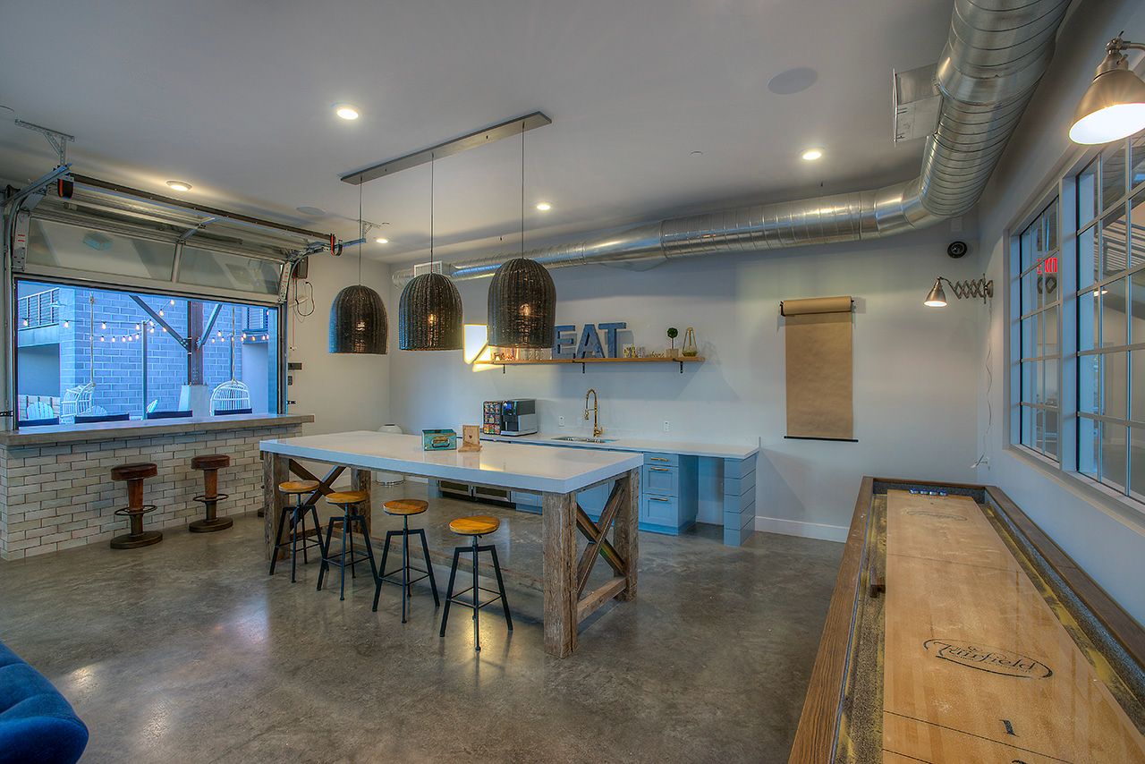 Industrial-Style Club Room