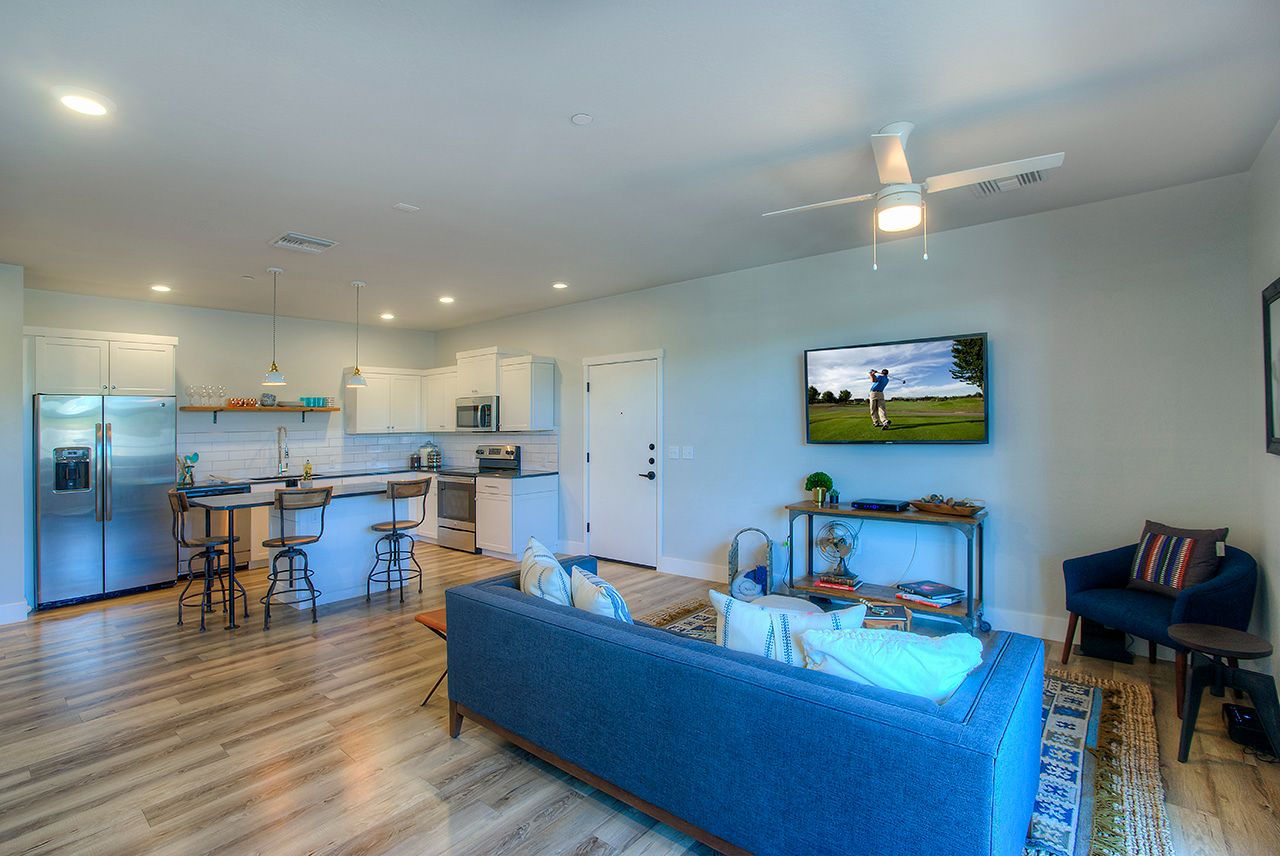 Living Area to Kitchen