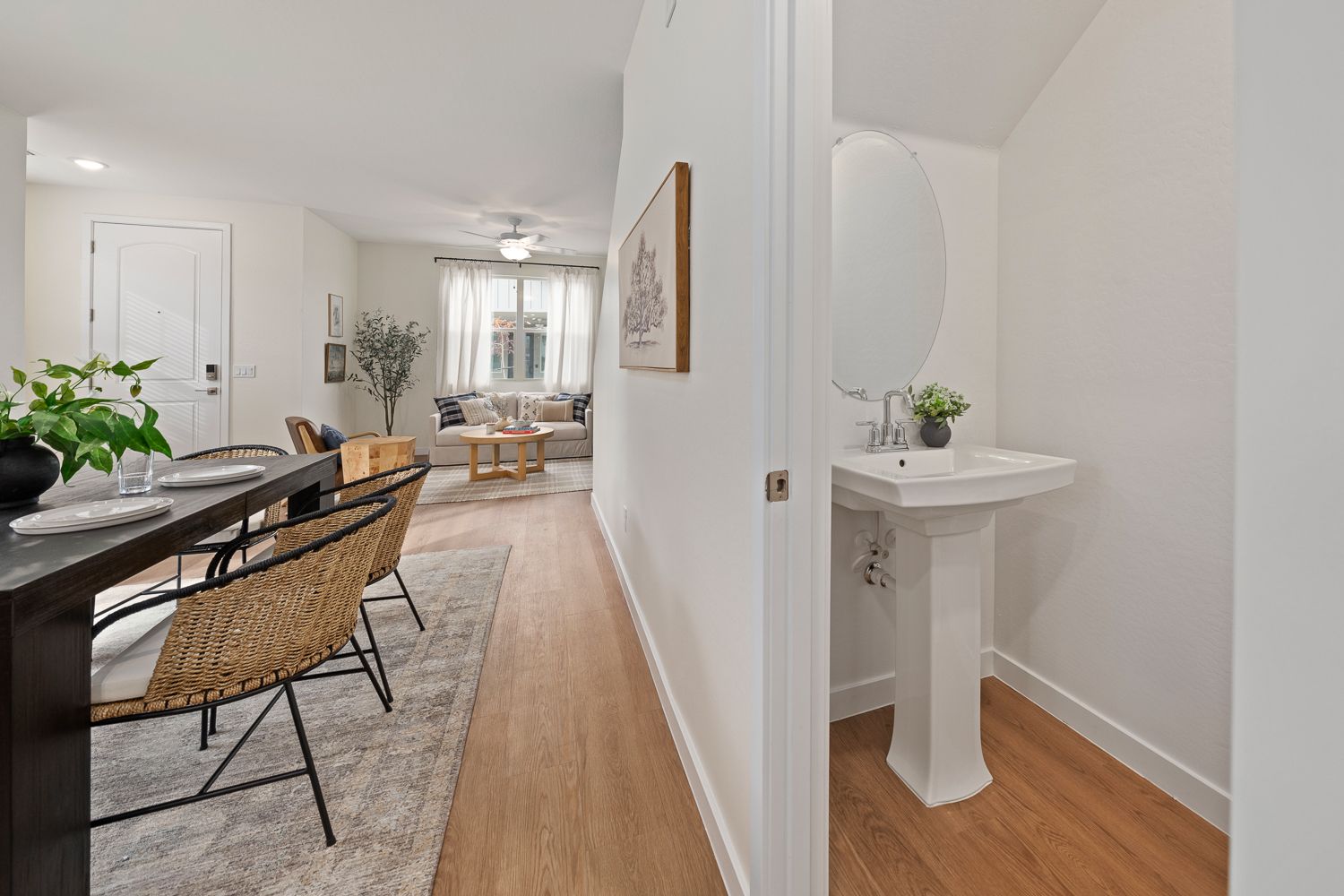 Powder Room Conveniently Located on the First Floor