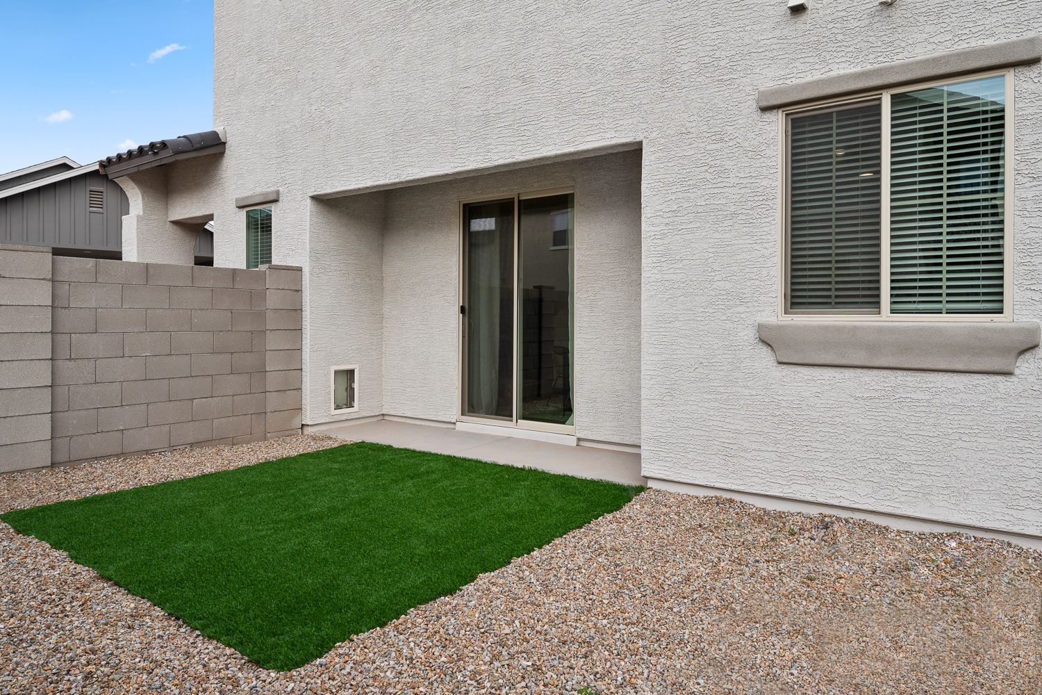 Private Backyard with Turf