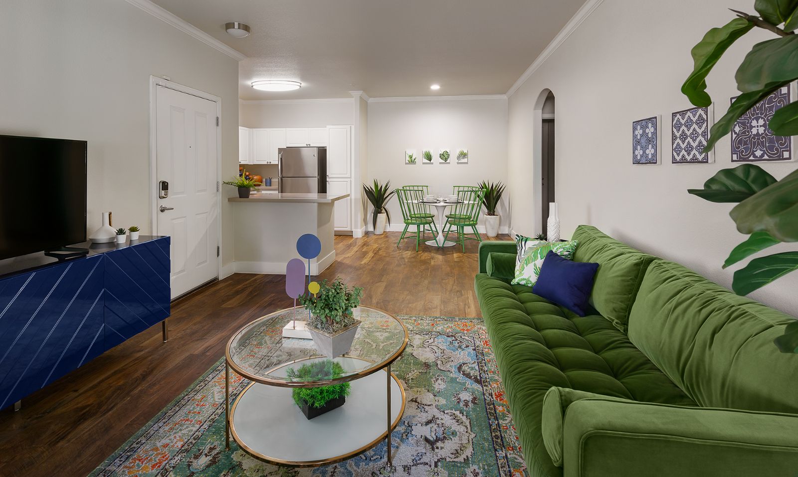 Living Area to Kitchen