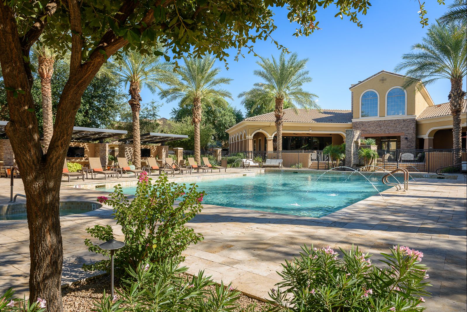 Water Feature at Pool
