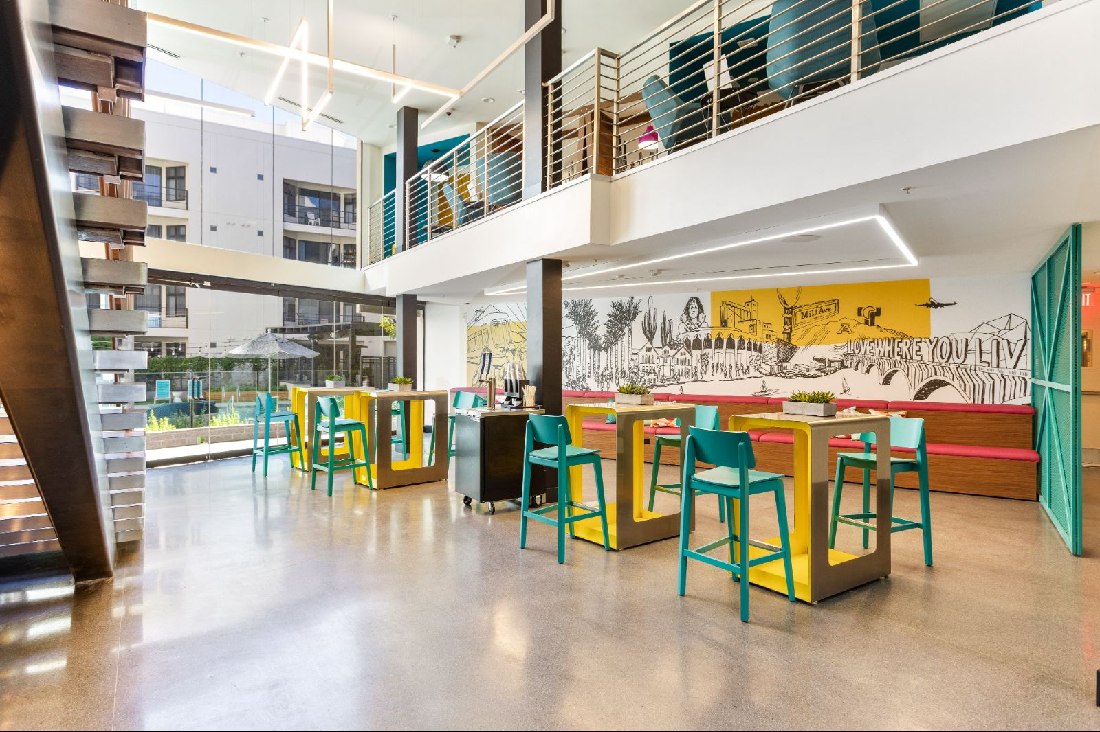 Co-Working Space with Ample Seating and Natural Light