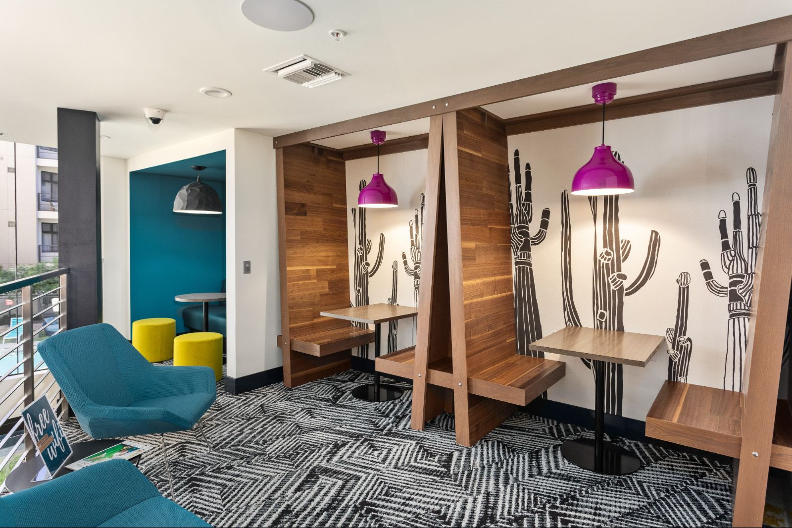 Indoor Seating Area Perfect for Work and Fun