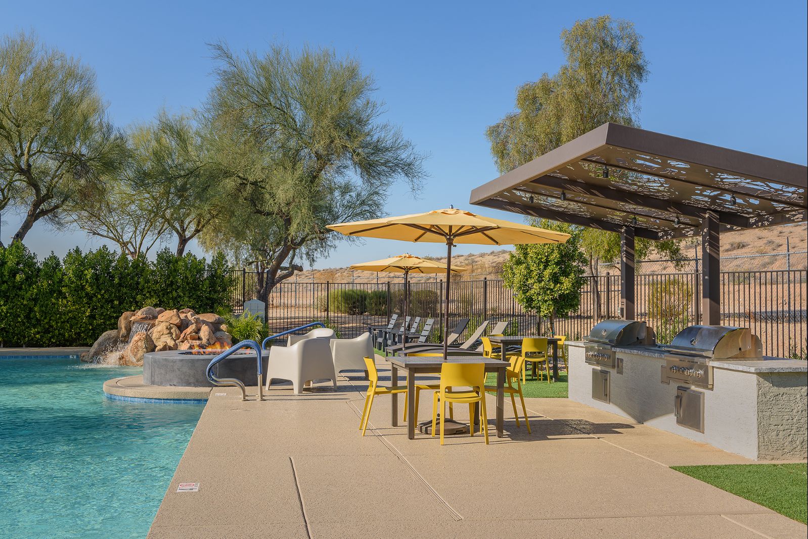 Poolside Grilling Area