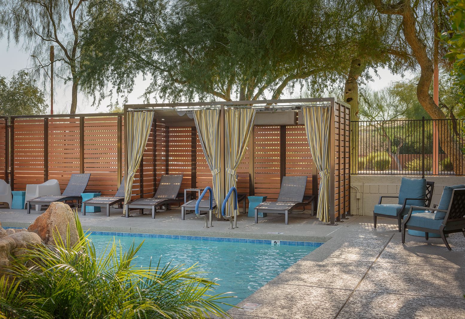 Poolside Lounging Area