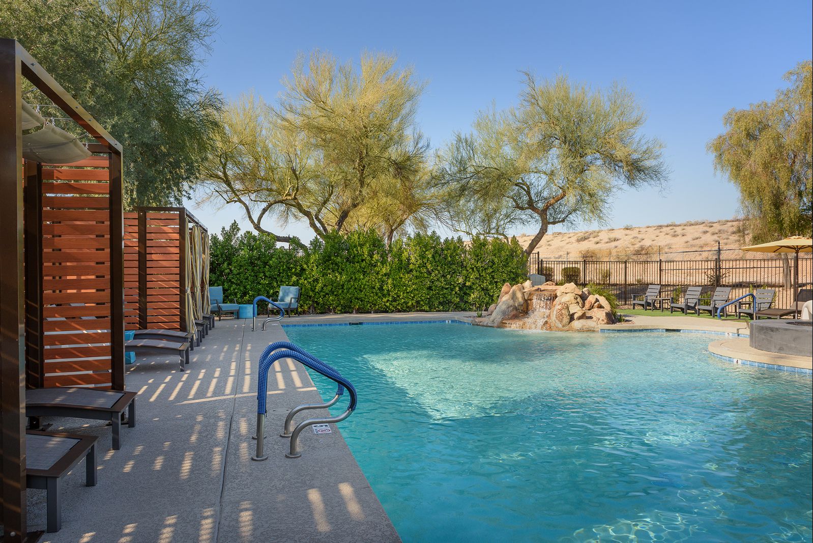 Resort-Style Pool with Water Feature