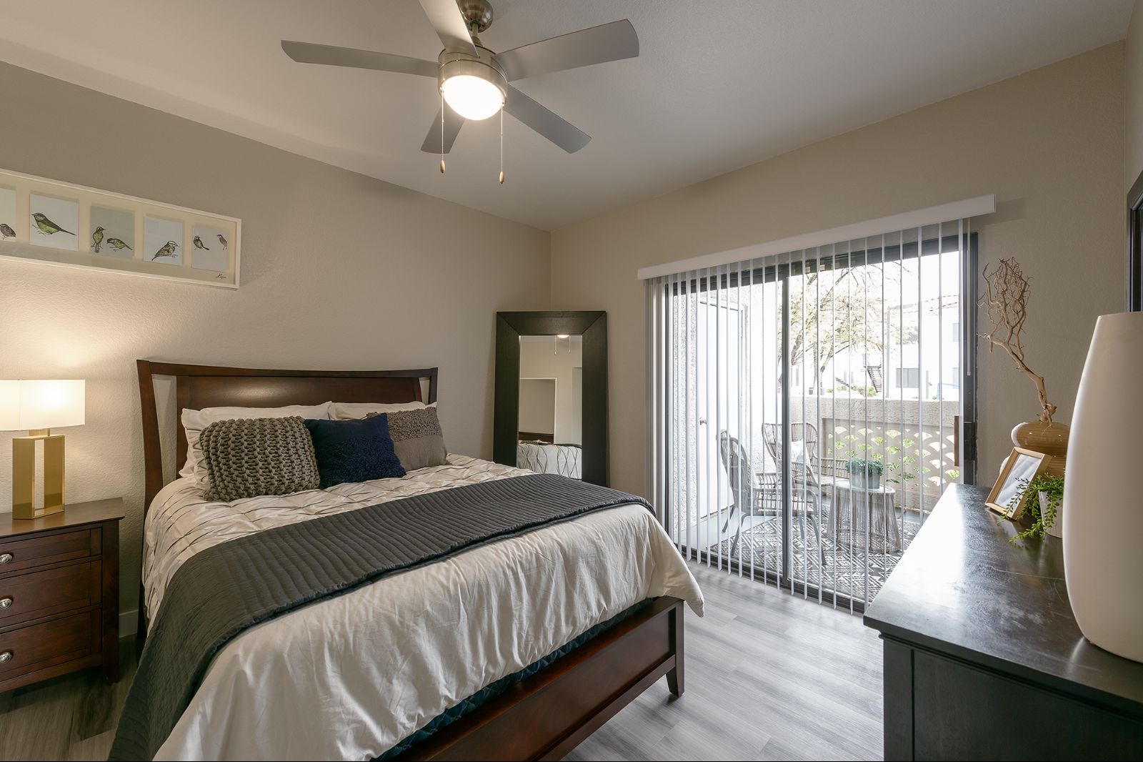 Spacious Bedroom and Patio Access