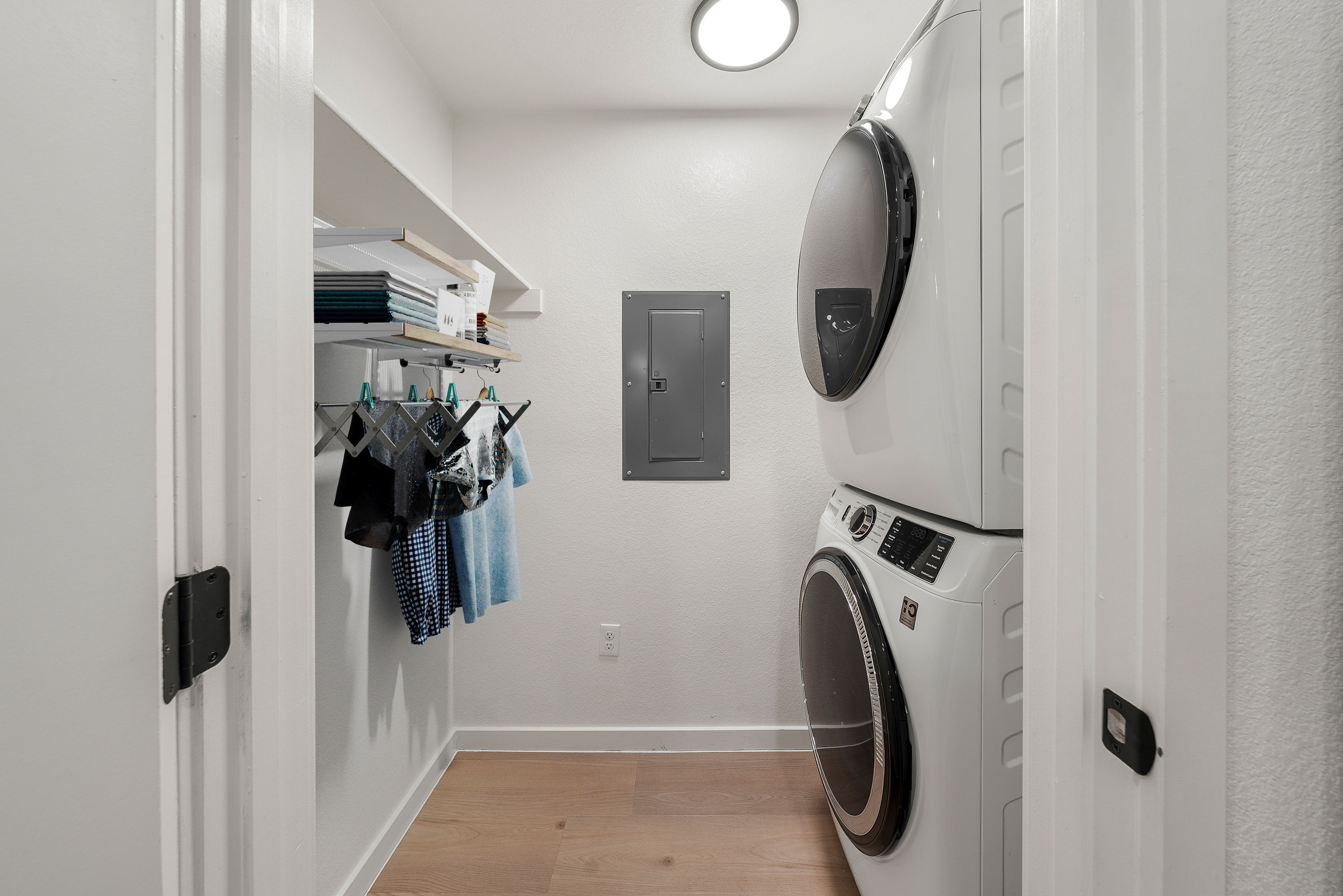 In-Home Washer and Dryer Laundry Room